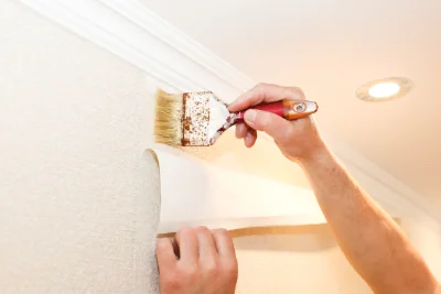 Pose de papier peint à Castin — revêtements muraux et toiles de verre